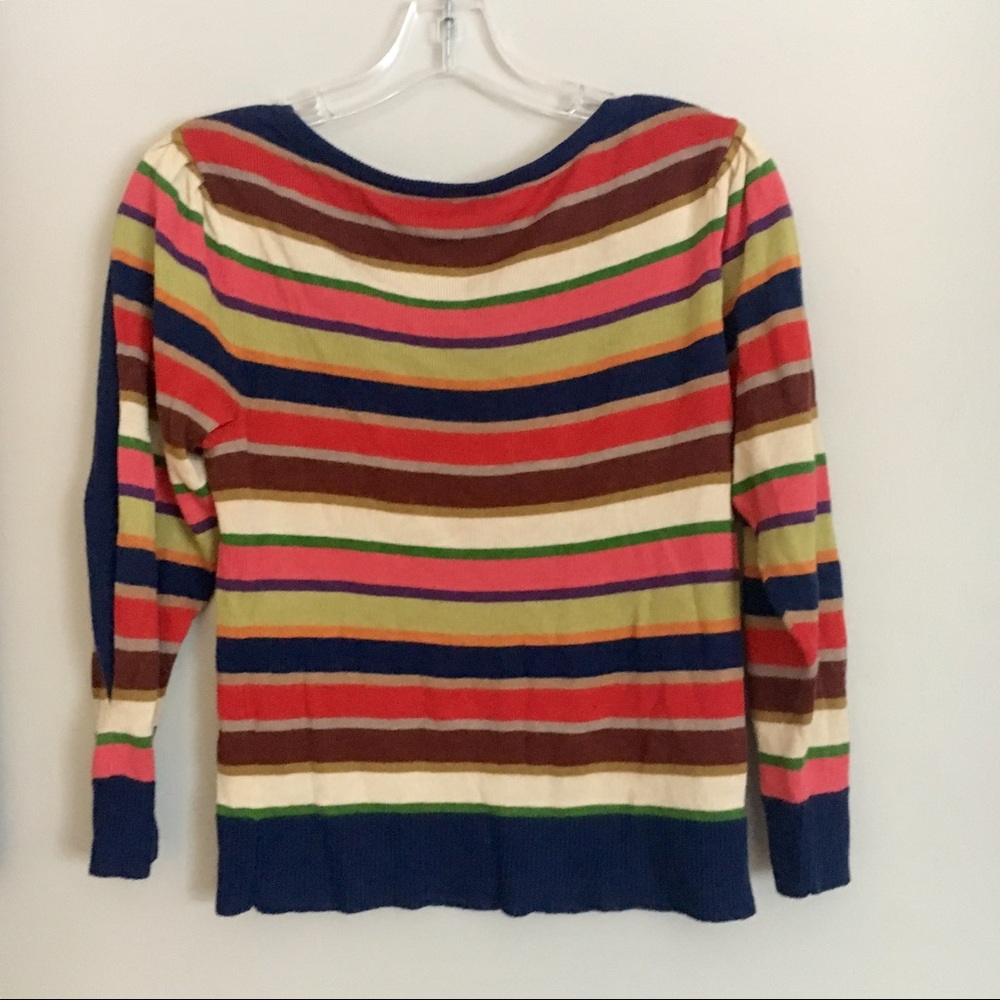 Anthropologie Striped Light Sweater - Picture 4 of 7